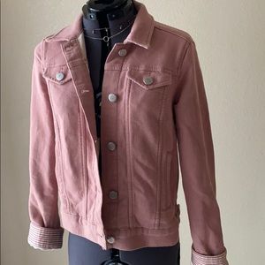 LC Lauren Conrad Pink Denim Jacket